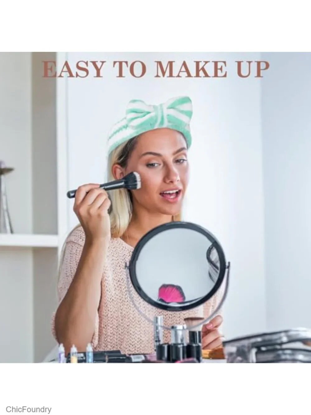 9 Pack Microfiber Skincare Headbands with Bow Tie for Face Washing Beauty